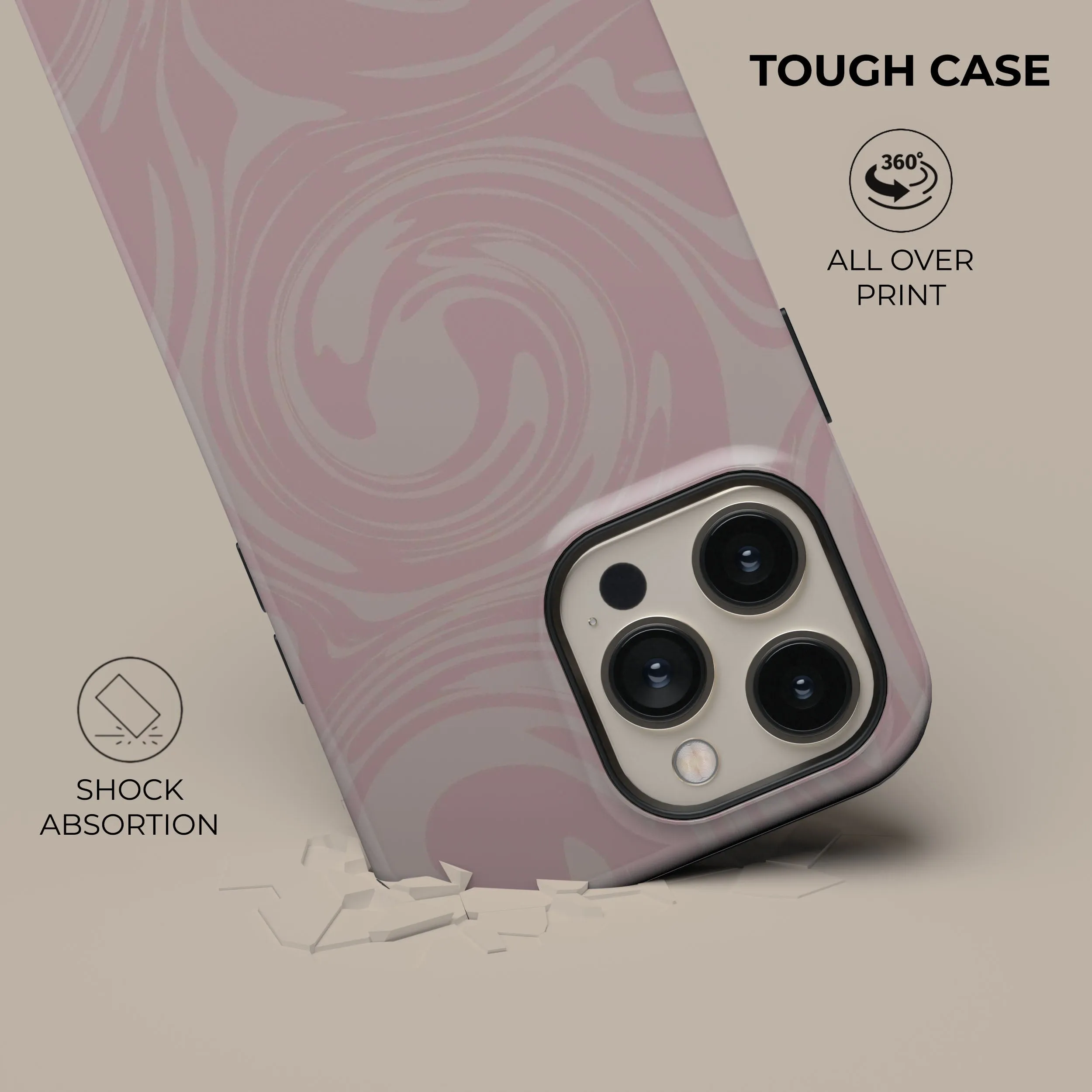 Editors Choice Pink Swirl Phone Case  Last Few Pieces!