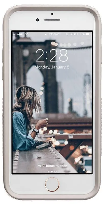 Editors Choice Purple Taupe on Nude | Ultra-Protective Bold Case  Almost Sold Out!