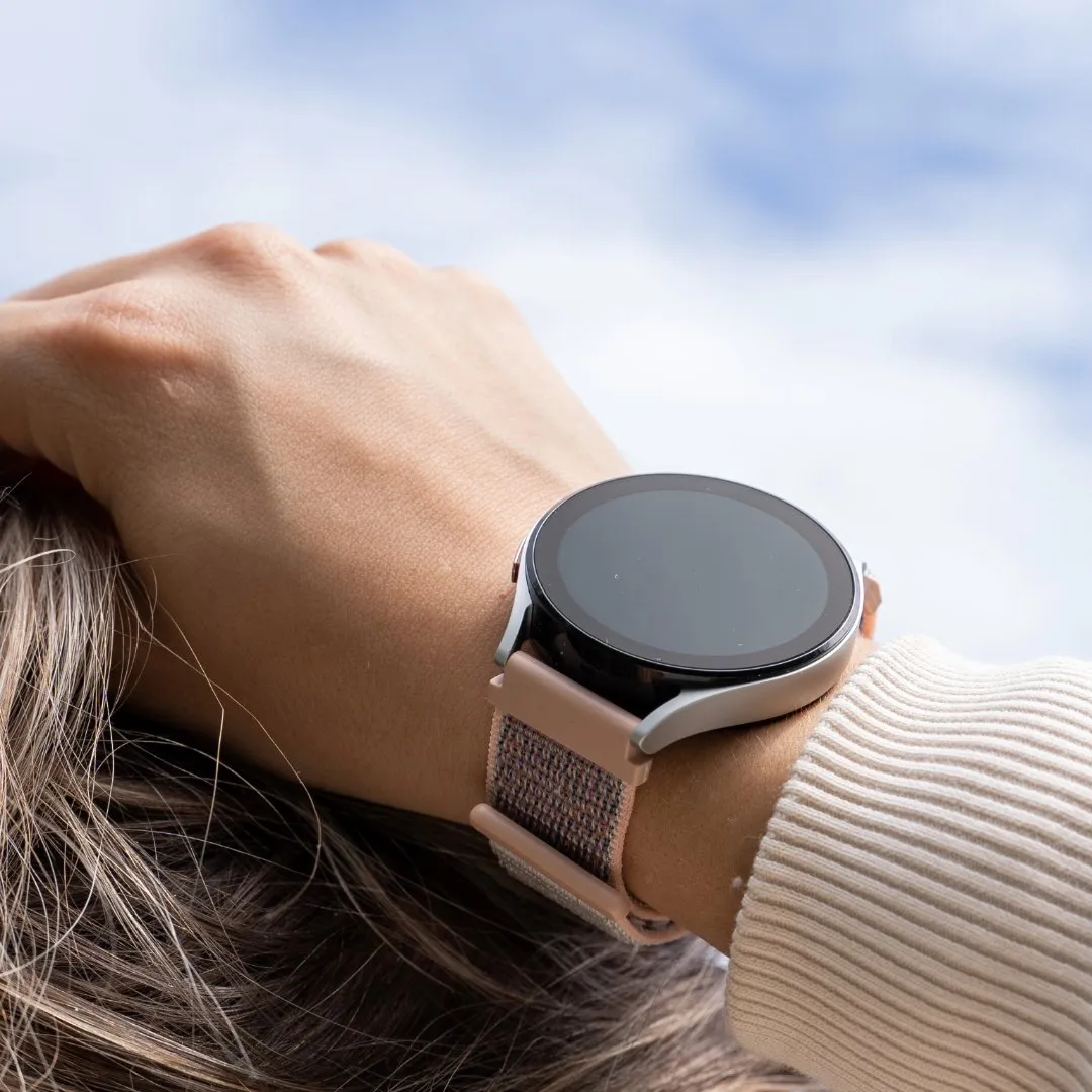 Editors Choice Redmi Watch 5 Active Nylon Strap (Grey/Pink)  Going Fast!