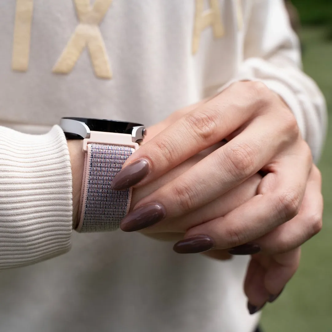 Editors Choice Redmi Watch 5 Active Nylon Strap (Grey/Pink)  Going Fast!