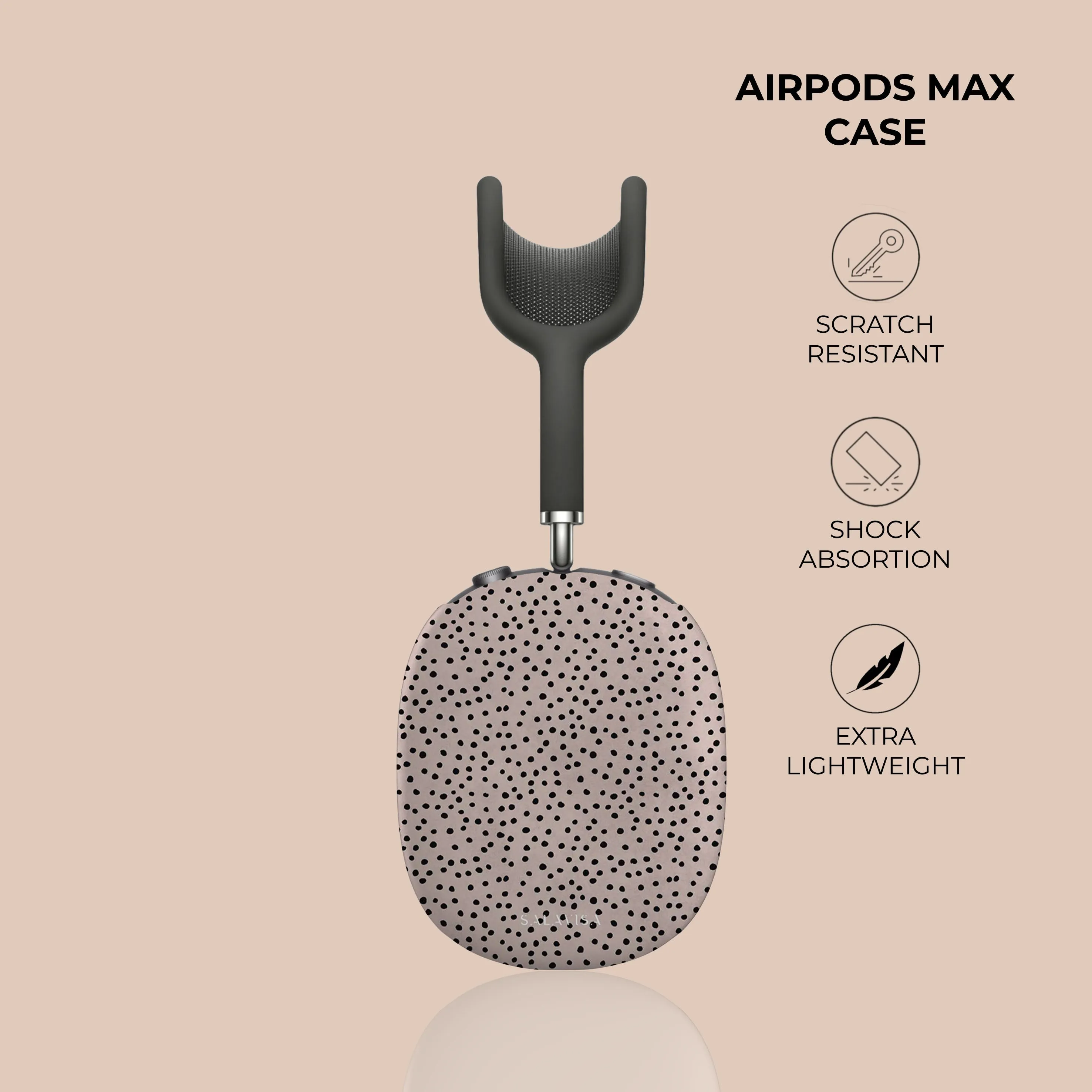 Editors Choice Rose Pink Polka Dots AirPods Max Case  Today Only!