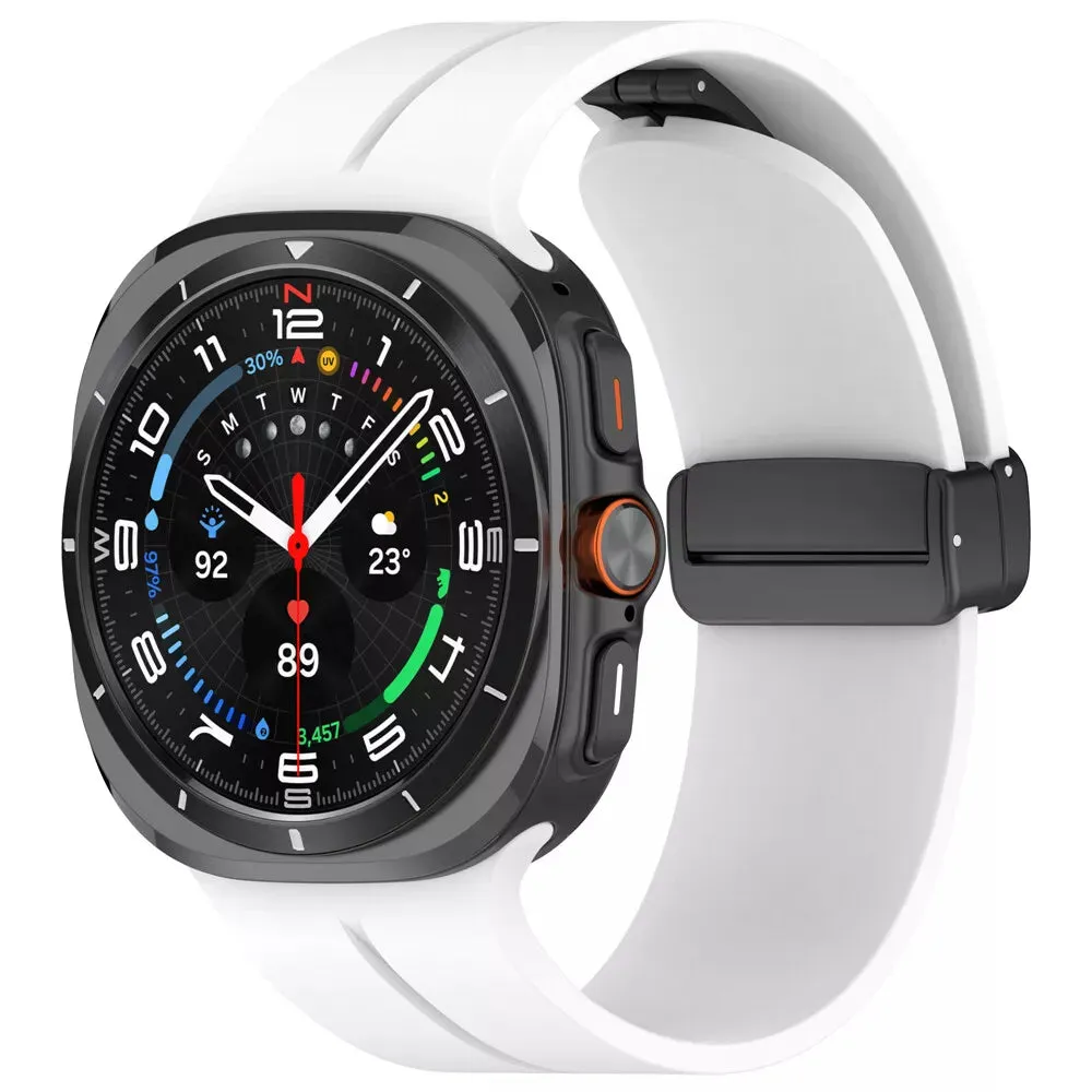Editors Choice Samsung Galaxy Watch Ultra Sport Strap with D-buckle (White)  Almost Gone!