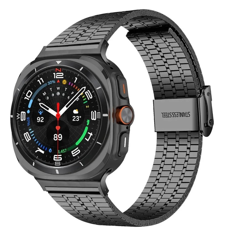 Editors Choice Samsung Galaxy Watch Ultra Stainless Steel Strap (Black)  Almost Gone!