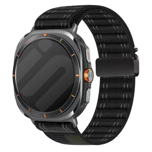 Editors Choice Samsung Galaxy Watch Ultra Wave Nylon Strap with P-buckle (Black)  Almost Gone!