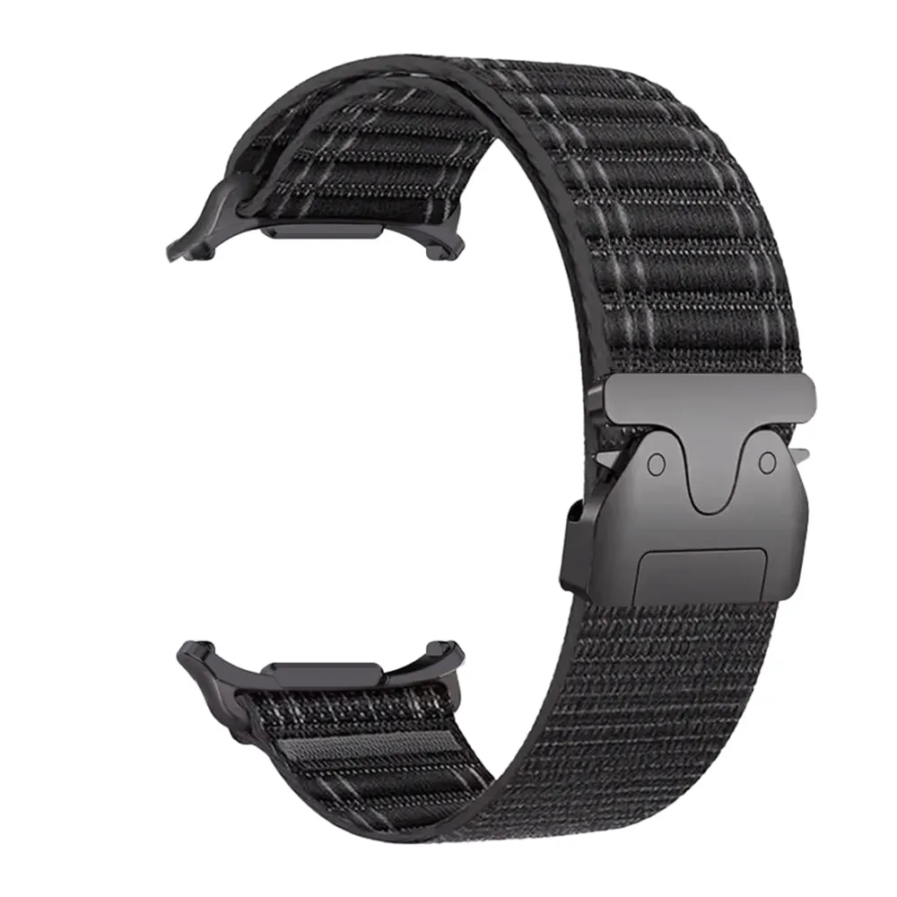 Editors Choice Samsung Galaxy Watch Ultra Wave Nylon Strap with P-buckle (Black)  Almost Gone!