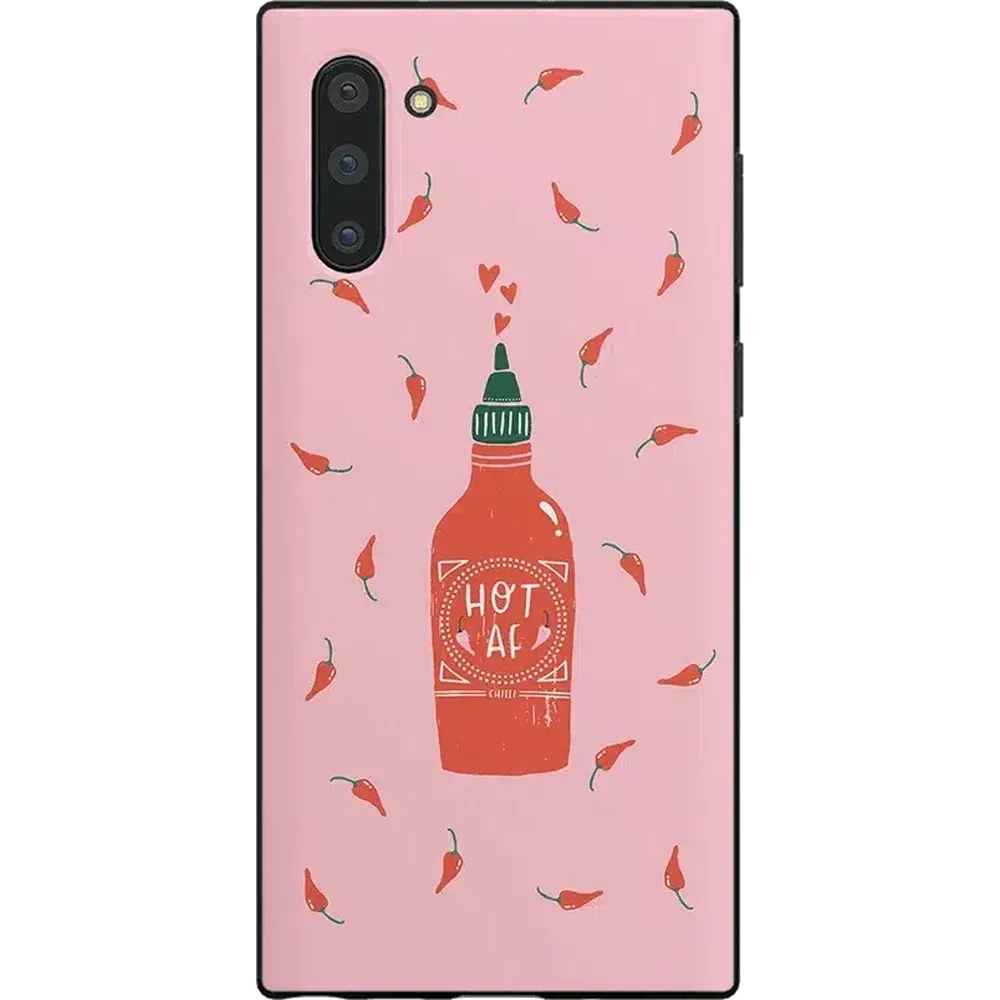 Editors Choice Spicy AF | Pink Chili Hot Sauce Samsung Case  Limited Release!