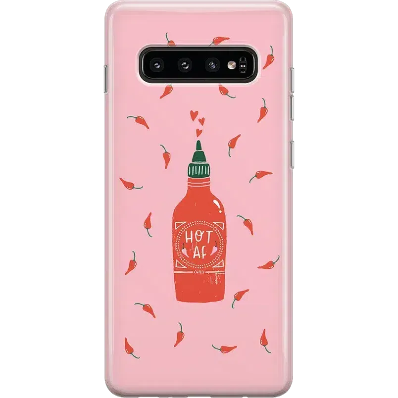 Editors Choice Spicy AF | Pink Chili Hot Sauce Samsung Case  Limited Release!