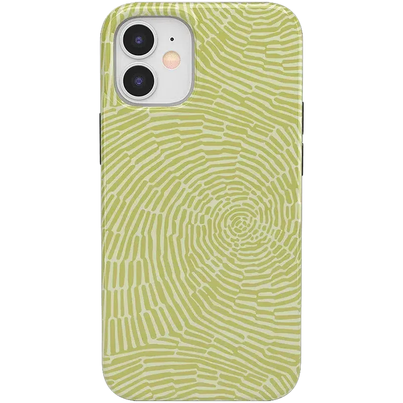 Editors Choice Swirl Away | Tea Green Geometric Case  Today Only!