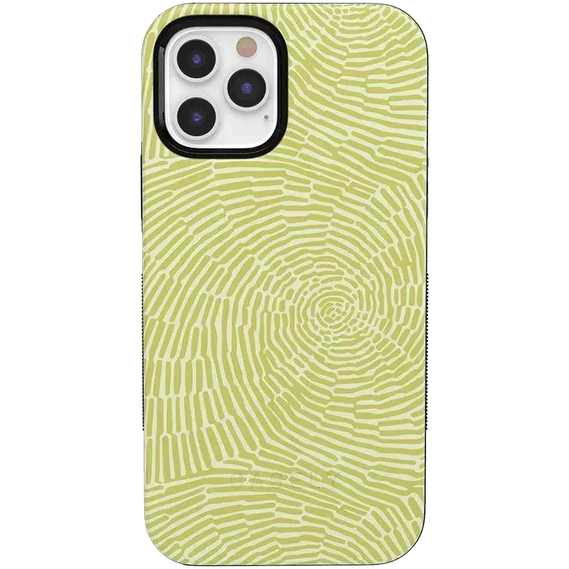 Editors Choice Swirl Away | Tea Green Geometric Case  Today Only!