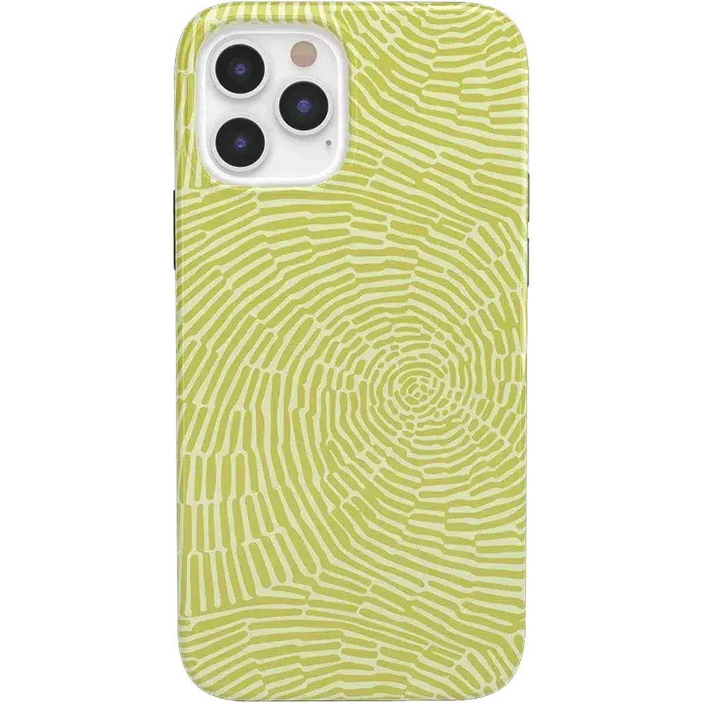 Editors Choice Swirl Away | Tea Green Geometric Case  Today Only!