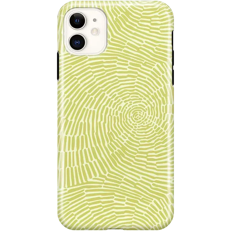 Editors Choice Swirl Away | Tea Green Geometric Case  Today Only!