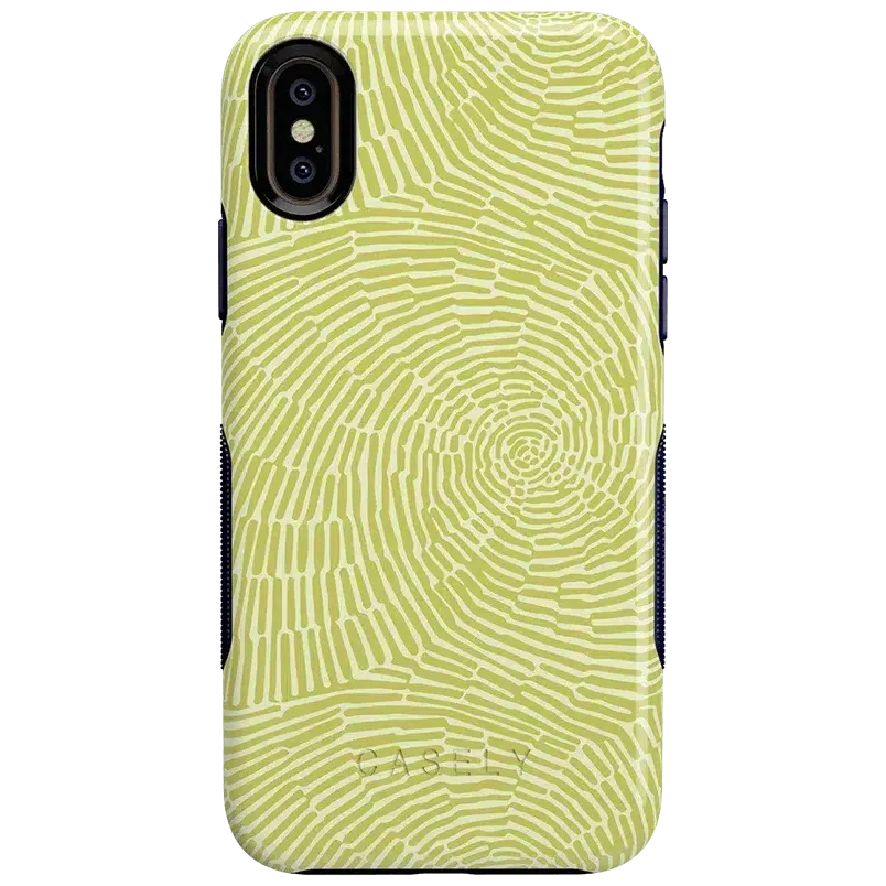 Editors Choice Swirl Away | Tea Green Geometric Case  Today Only!