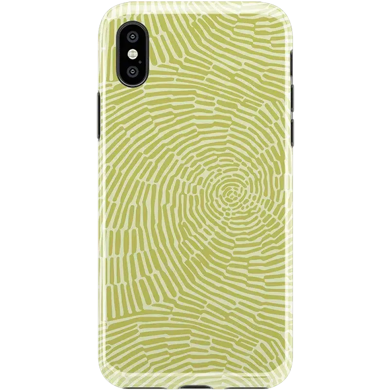 Editors Choice Swirl Away | Tea Green Geometric Case  Today Only!