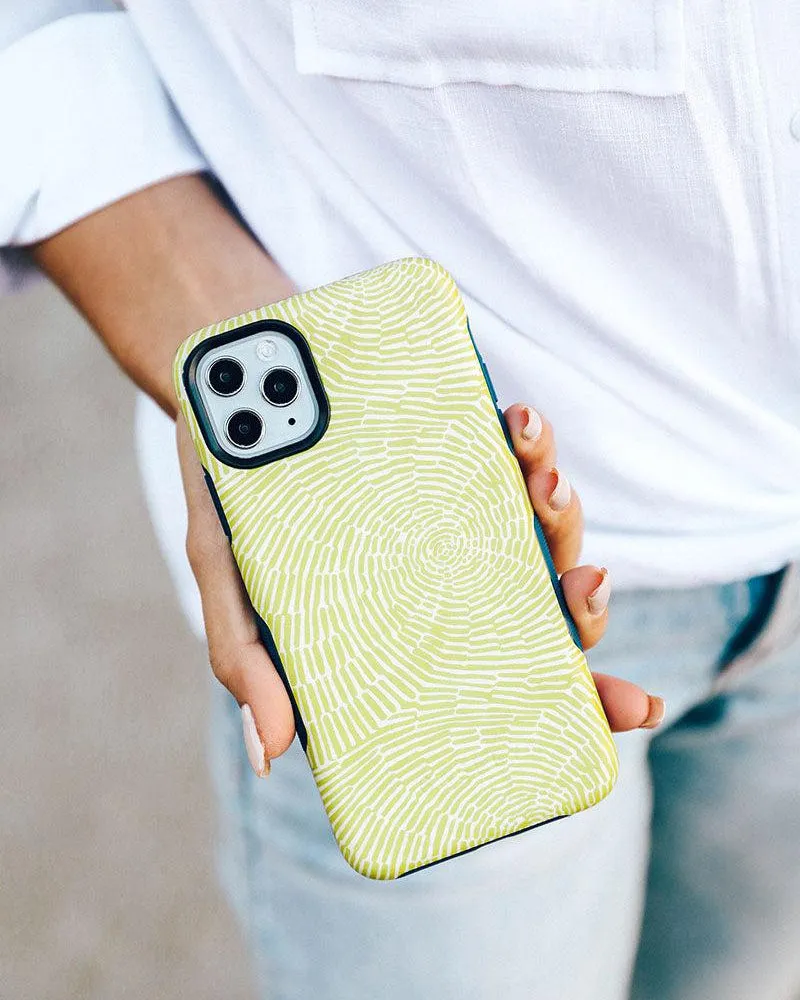 Editors Choice Swirl Away | Tea Green Geometric Case  Today Only!