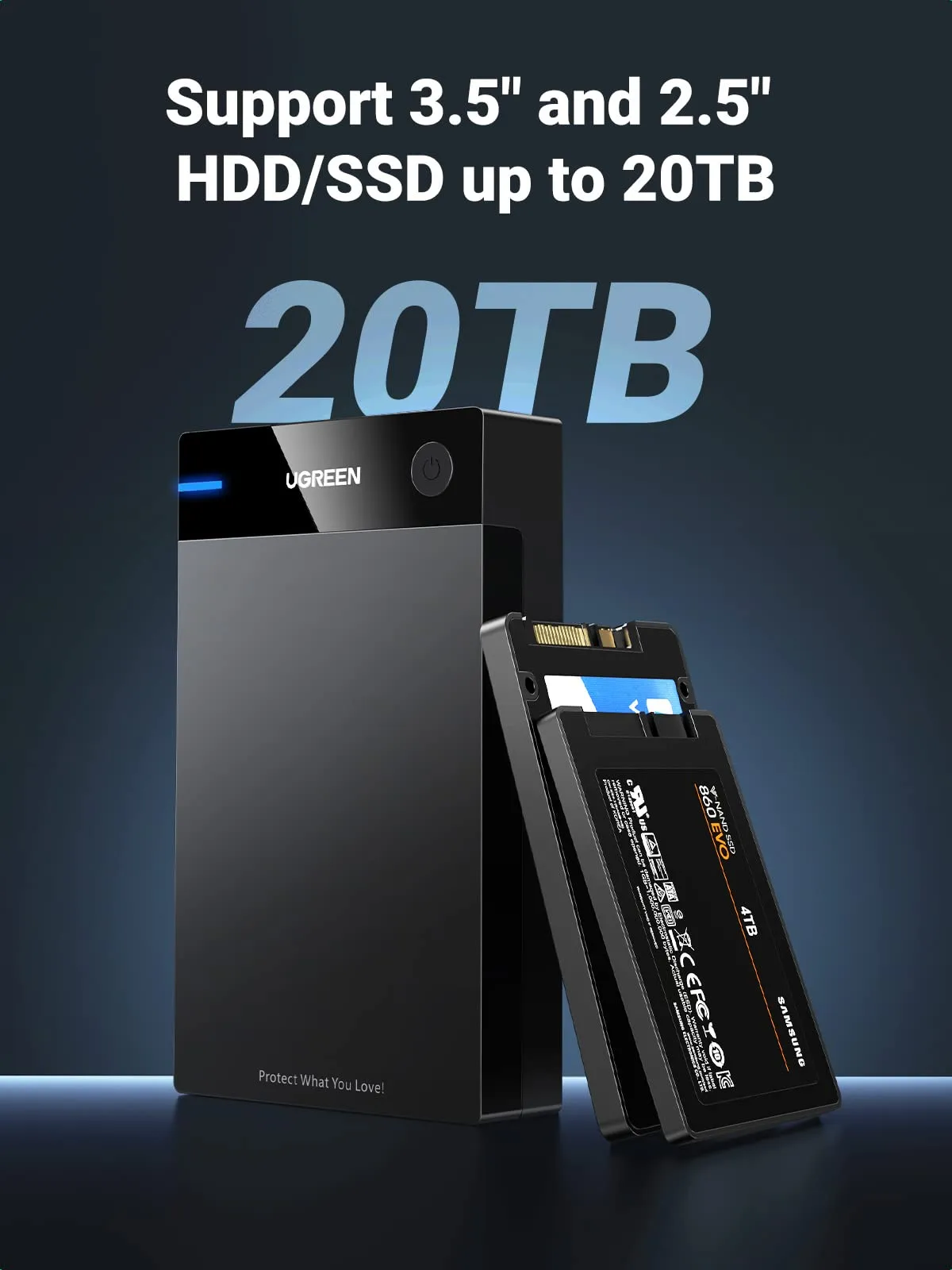 Editors Choice UGREEN 3.5"/2.5" Hard Drive Enclosure for SSD HDD  Limited Availability!