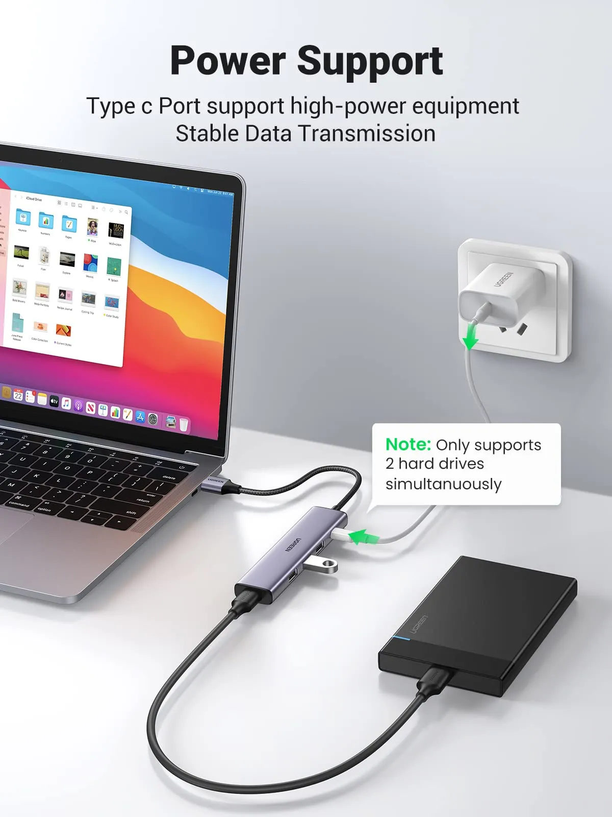 Editors Choice UGREEN 4 in 1 USB 3.0 Hub  Last Chance!