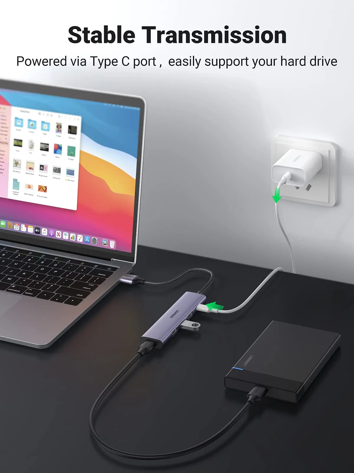 Editors Choice UGREEN 4 in 1 USB 3.0 Hub  Last Chance!