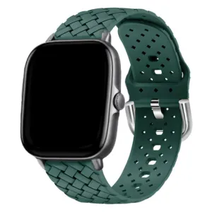 Editors Choice Xiaomi Amazfit GTS Braided Silicone Strap (Dark Green)  Stylish & Comfortable