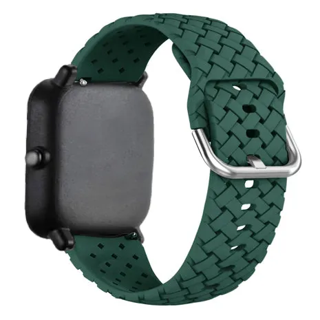 Editors Choice Xiaomi Amazfit GTS Braided Silicone Strap (Dark Green)  Stylish & Comfortable