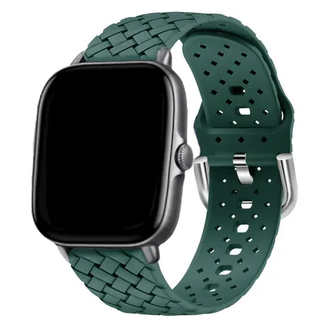 Editors Choice Xiaomi Amazfit GTS Braided Silicone Strap (Dark Green)  Stylish & Comfortable