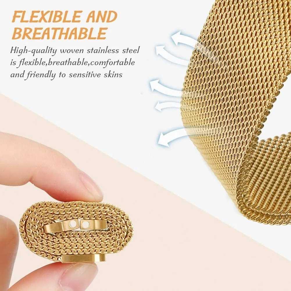 Editors Choice Xiaomi Amazfit GTS Milanese Strap (Gold)  Limited Release!