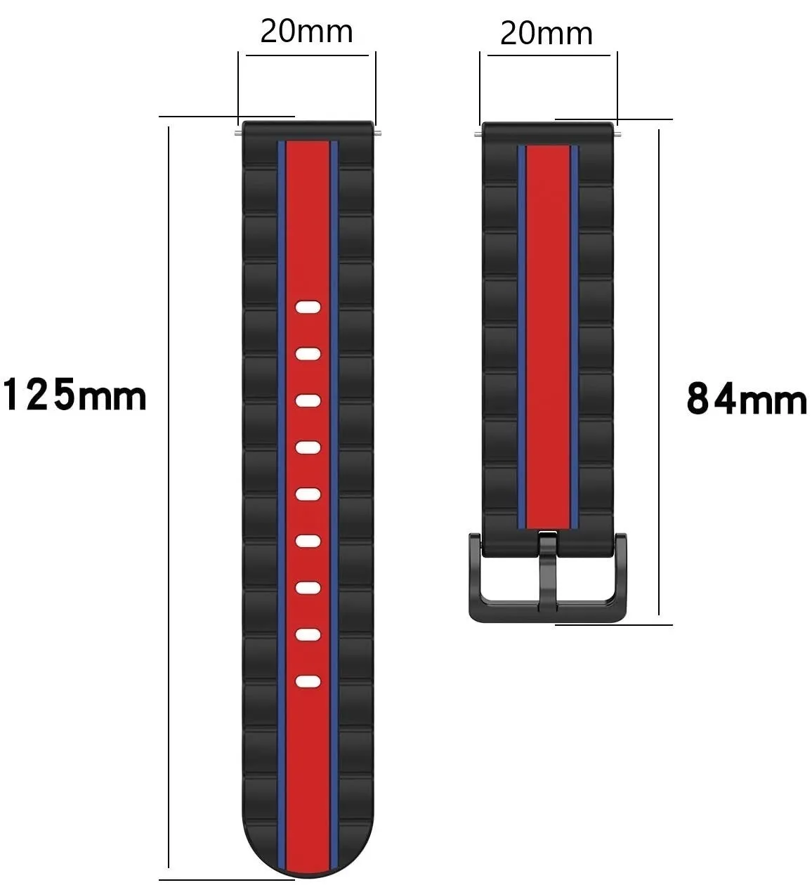 Editors Choice Xiaomi Amazfit GTS Special Edition Strap (Black/Red)  Almost Gone!