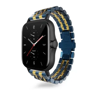 Editors Choice Xiaomi Amazfit GTS Steel Link Strap Duo (Blue/Gold)  Today Only!