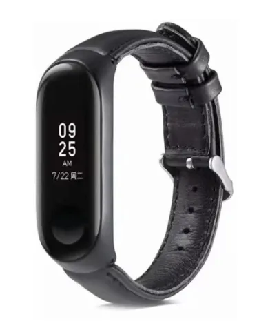 Editors Choice Xiaomi Mi Band 6 Leather Strap (Black)  Limited Availability!