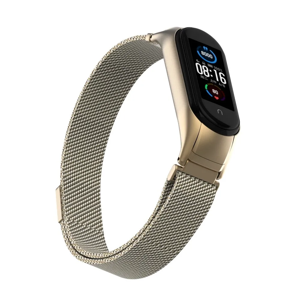 Editors Choice Xiaomi Mi Band 6 Milanese Strap (Retro Gold)  Limited Release!