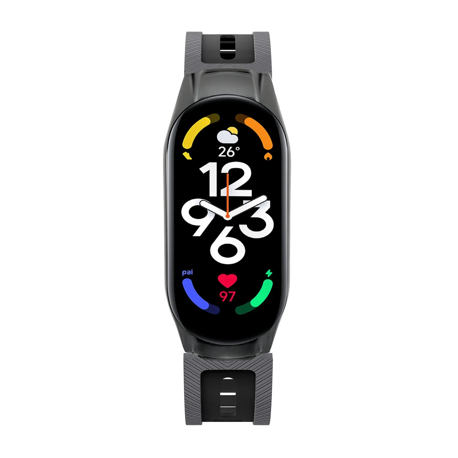 Editors Choice Xiaomi Mi Band 7 Sport Strap with Frame (Grey/Black)  Almost Gone!