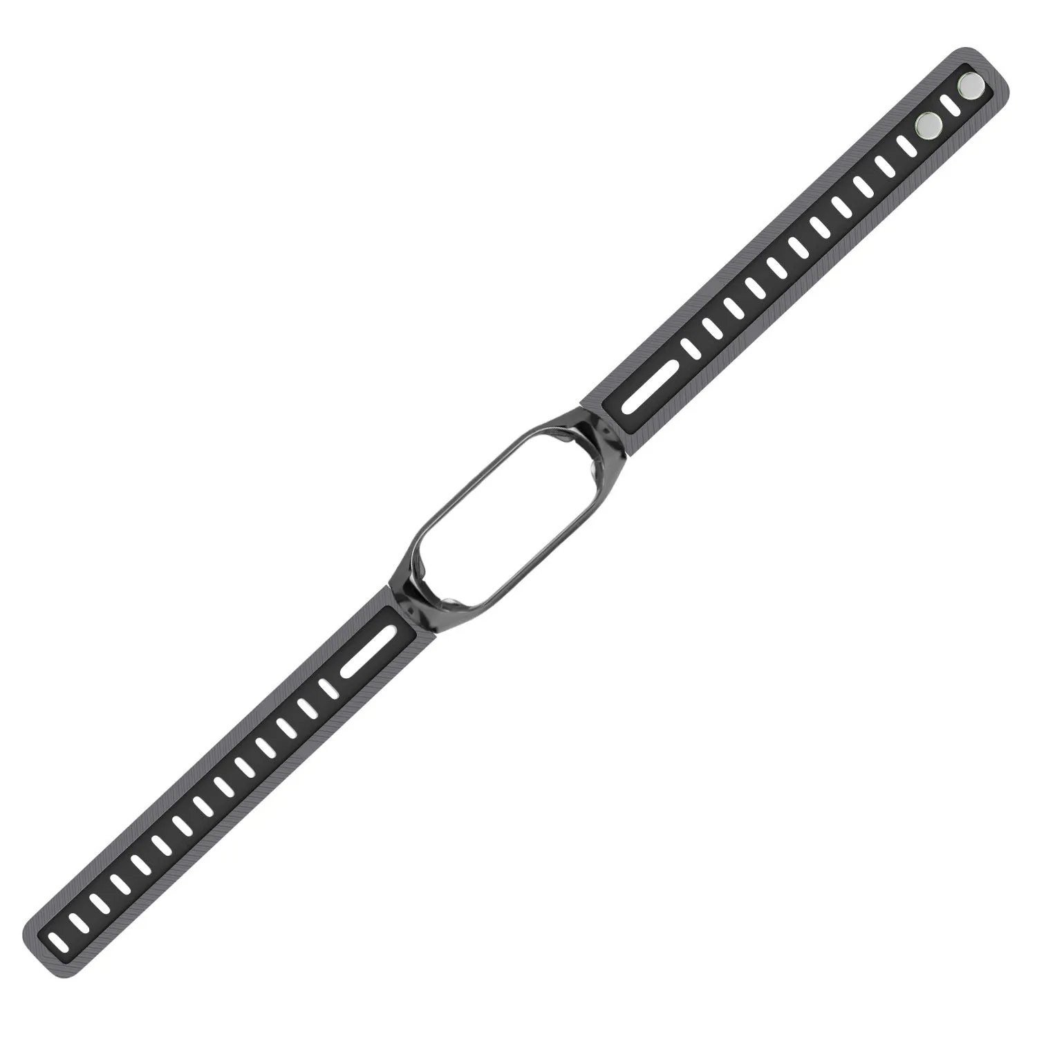 Editors Choice Xiaomi Mi Band 7 Sport Strap with Frame (Grey/Black)  Almost Gone!