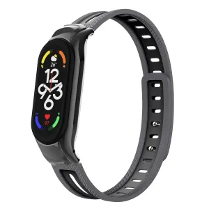 Editors Choice Xiaomi Mi Band 7 Sport Strap with Frame (Grey/Black)  Almost Gone!