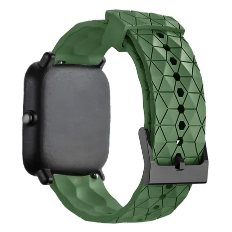 Editors Pick Amazfit GTS 2 Silicone Strap Hexagons (Army Green)  Limited Release!