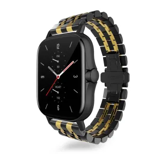 Editors Pick Amazfit GTS 2 Steel Link Strap Duo (Black/Gold)  Last Chance!