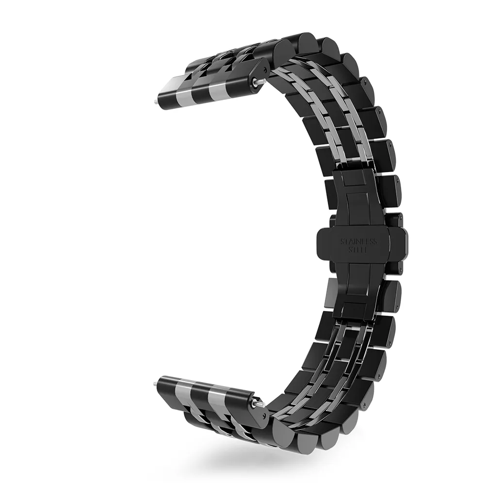 Editors Pick Amazfit GTS 2 Steel Link Strap Duo (Black/Silver)  Limited Availability!