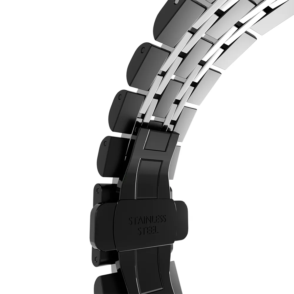 Editors Pick Amazfit GTS 2 Steel Link Strap Duo (Black/Silver)  Limited Availability!