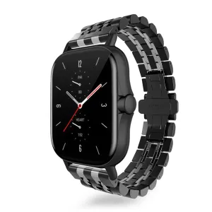 Editors Pick Amazfit GTS 2 Steel Link Strap Duo (Black/Silver)  Limited Availability!