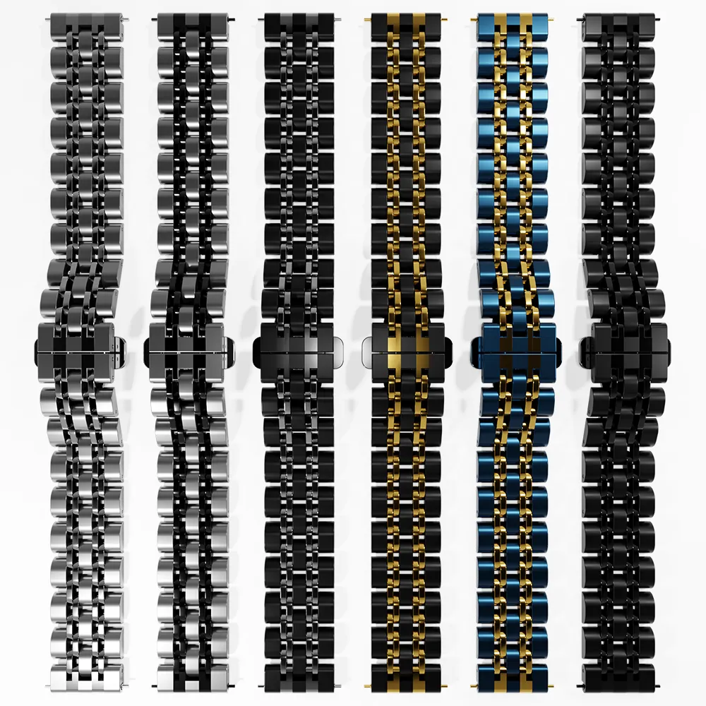 Editors Pick Amazfit GTS 2 Steel Link Strap Duo (Black/Silver)  Limited Availability!