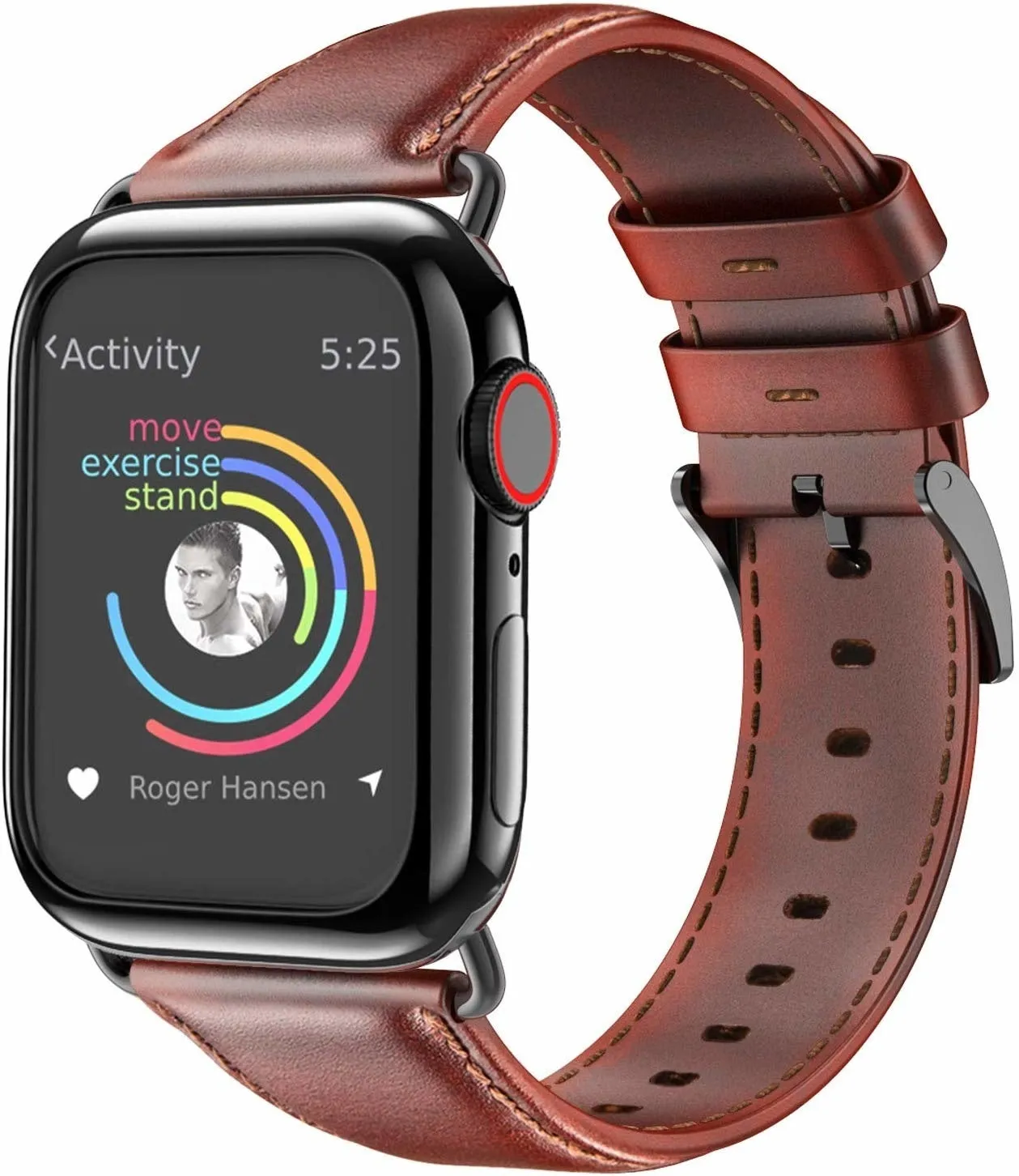 Editors Pick Apple Watch Leather Strap (Red Brown)  Going Fast!