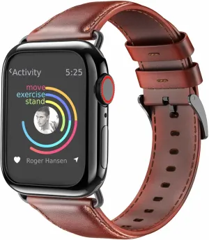 Editors Pick Apple Watch Leather Strap (Red Brown)  Going Fast!