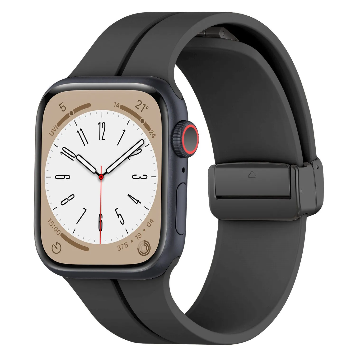 Editors Pick Apple Watch Magnetic D-Buckle Strap (Black)  Almost Gone!