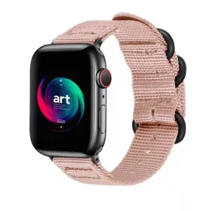 Editors Pick Apple Watch Nylon Strap with Buckle (Pink)  Dont Miss Out!