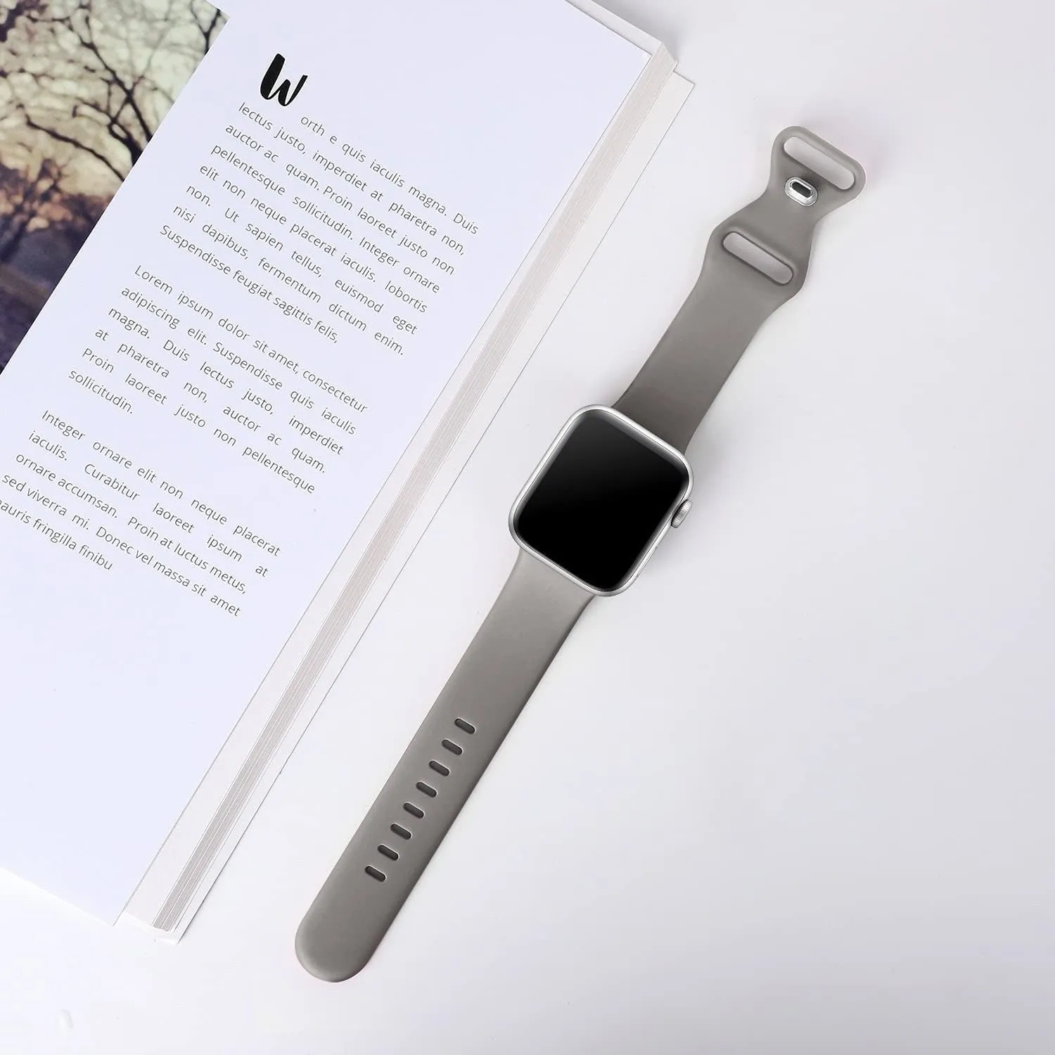 Editors Pick Apple Watch Silicone Strap Classic (Grey)  Limited Stock!