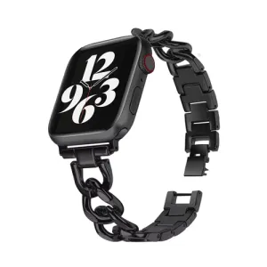 Editors Pick Apple Watch Steel Chain Strap (Black)  Almost Gone!