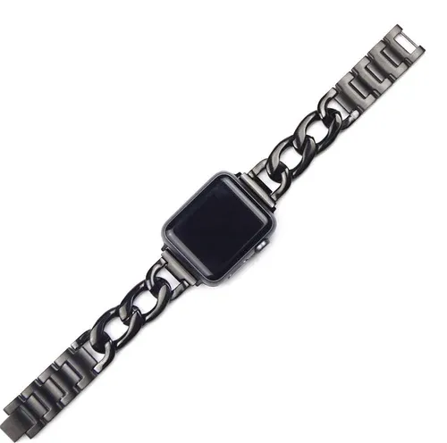 Editors Pick Apple Watch Steel Chain Strap (Black)  Almost Gone!