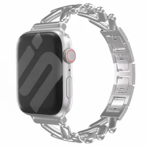 Editors Pick Apple Watch Steel Strap V-Type (Silver)  Stylish & Comfortable