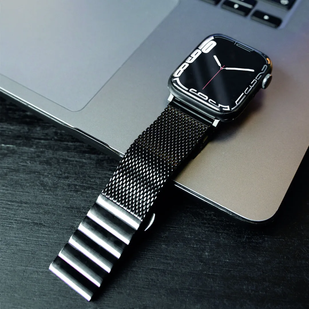 Editors Pick Apple Watch Steel/Milanese Strap (Black)  Ends Soon!