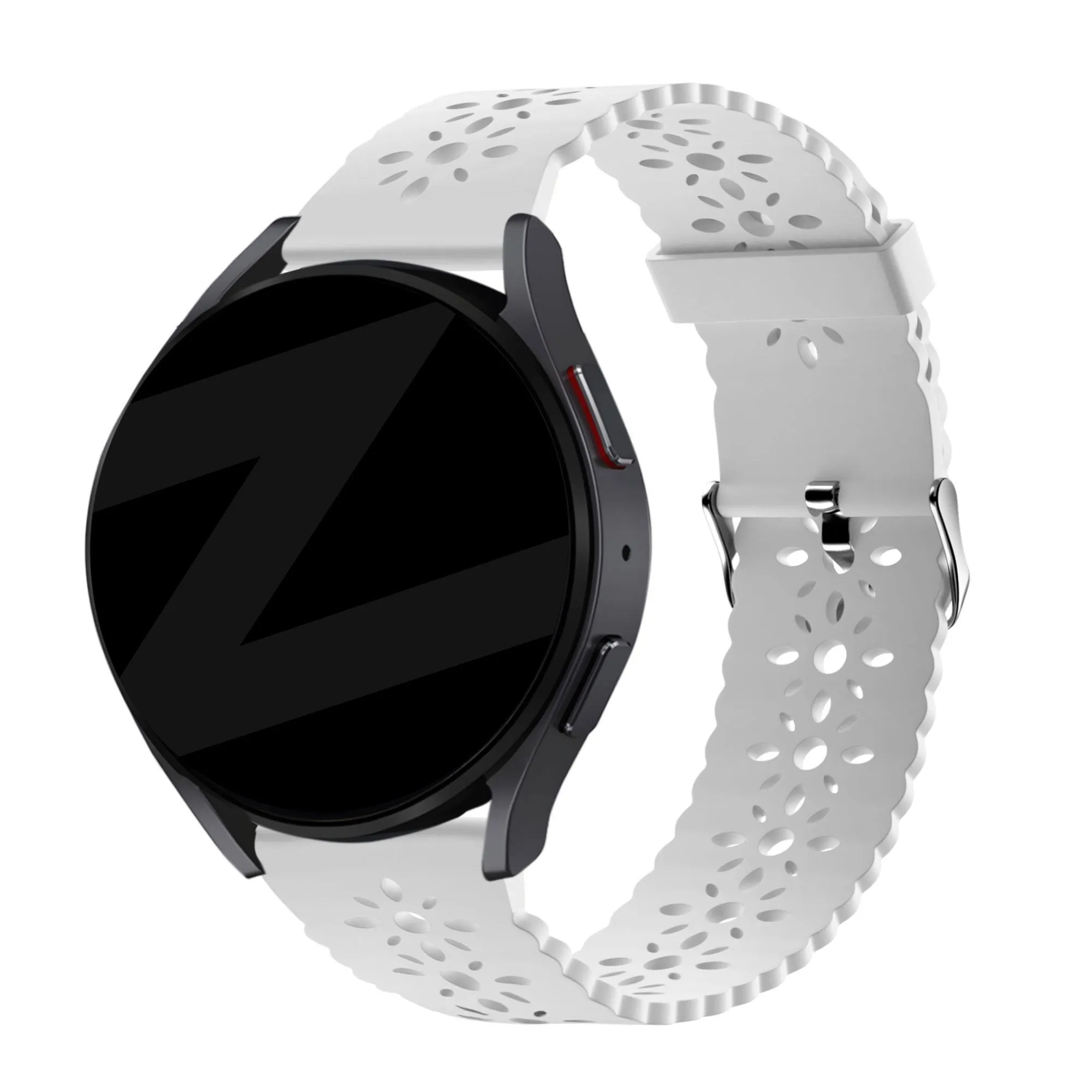 Editors Pick Bandz Amazfit GTS 2 Silicone Strap with Cutouts (White)  Almost Sold Out!