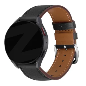 Editors Pick Bandz Huawei Watch 4 (Pro) Leather Strap 'Deluxe' (Black)  Last Few Pieces!