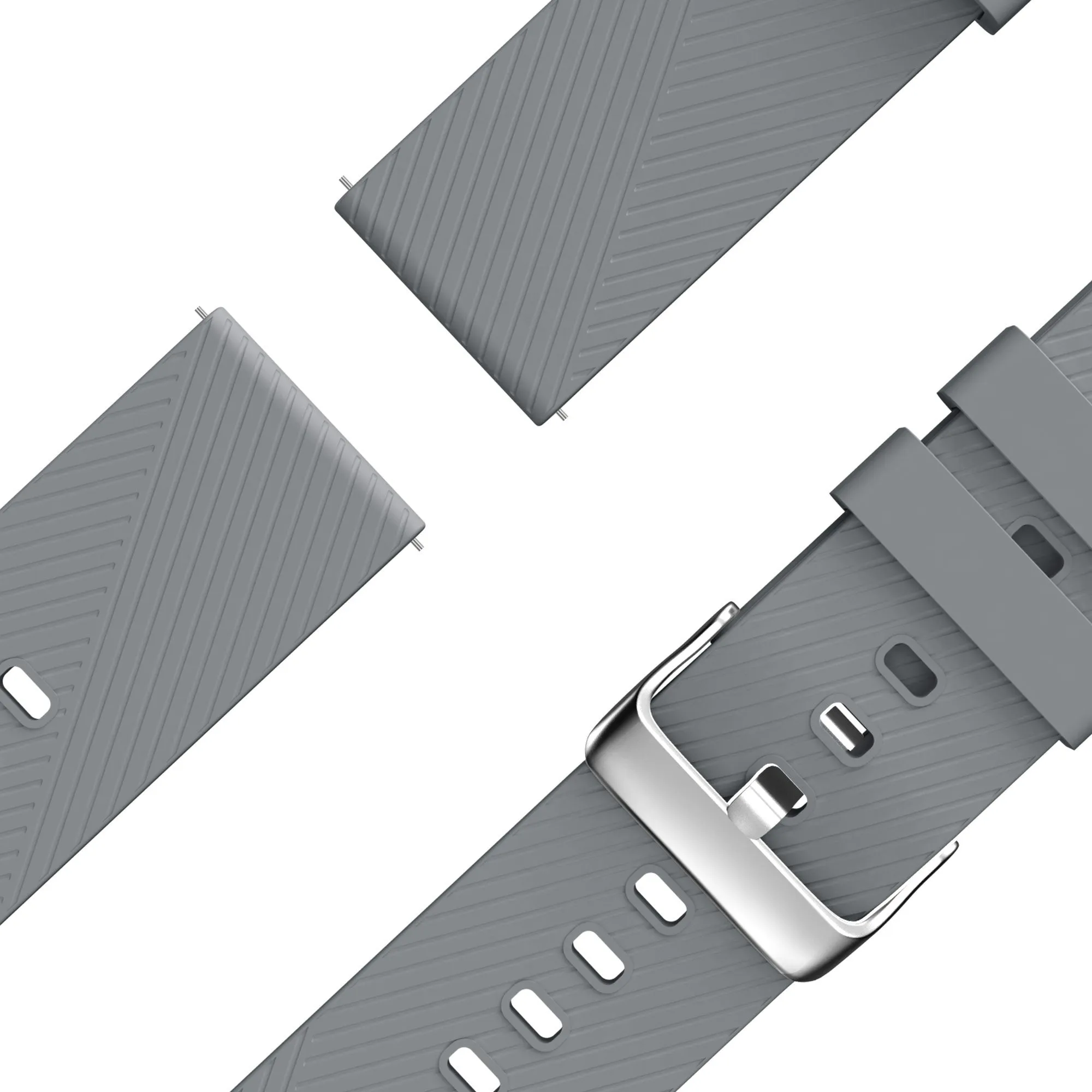 Editors Pick Bandz Huawei Watch 5 - 46mm Silicone Strap 'Deluxe' (Grey)  Last Few Pieces!